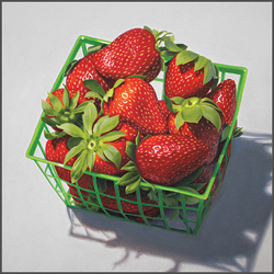 Pint Of Strawberries - Nance Danforth Paintings